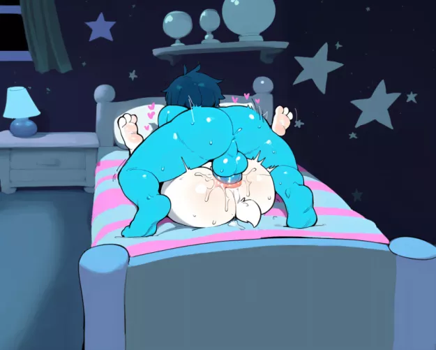 K..kris maybe this is too..ah..n..nevermind fuck me!! (art by NudeAlert) by LaPicolaNyah