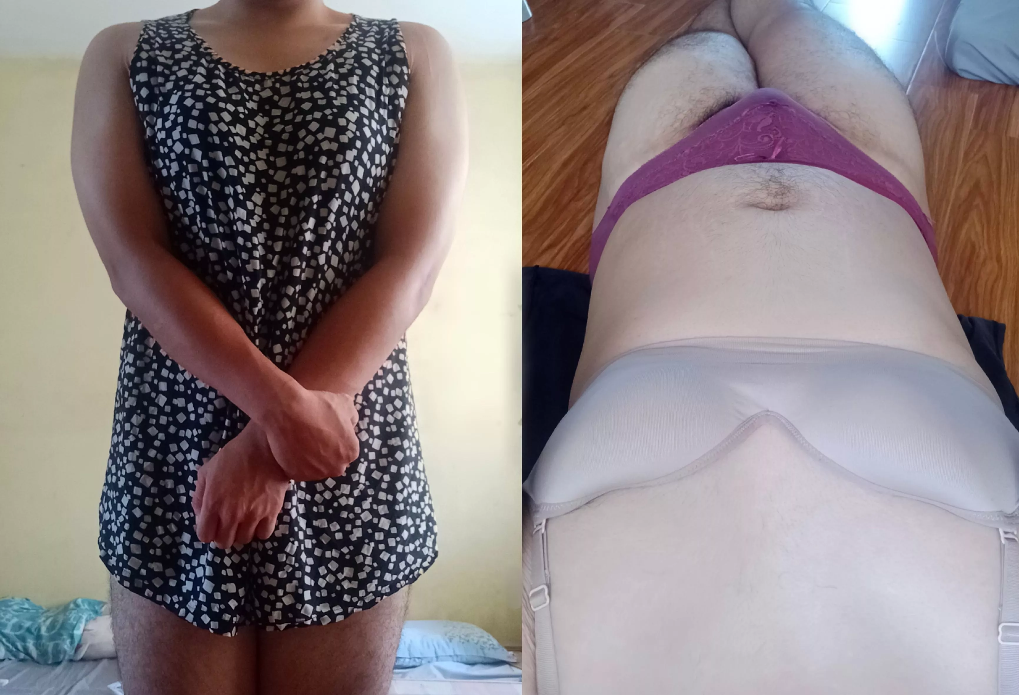 Mommy r/NoWrongdoer9245 told me to post my beta body, wearing my sister's clothes. Please feel free to make fun of me posted by Responsible-Point-67