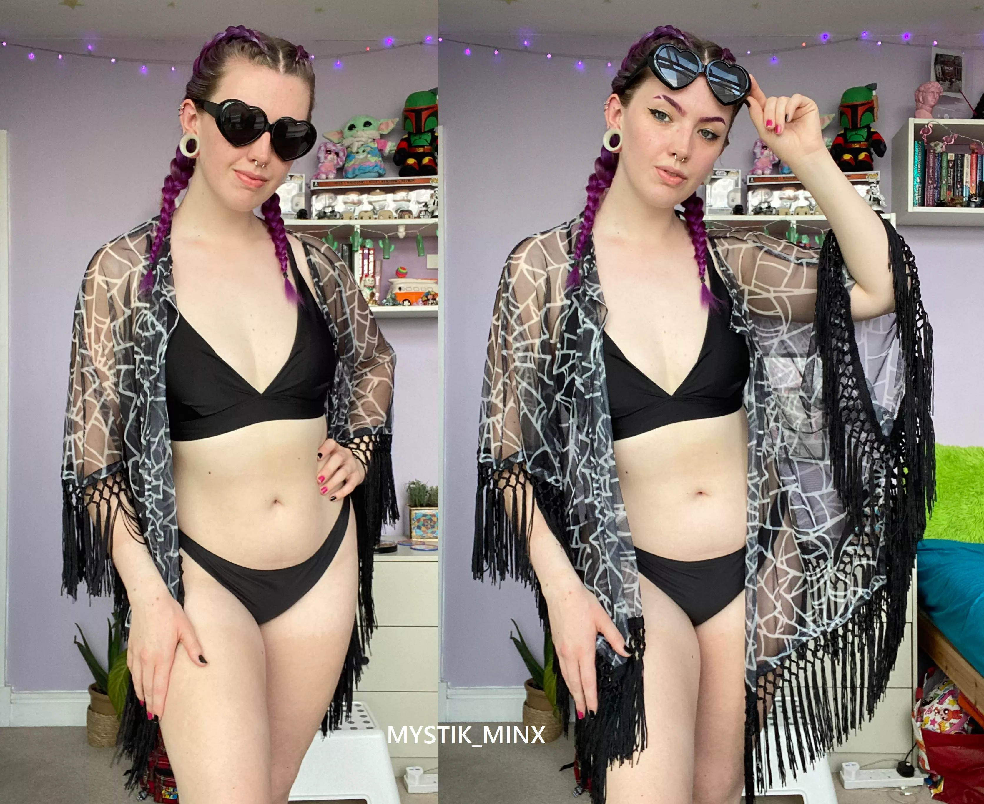 [OC] How about a goth girl in a bikini? posted by MYSTIK_MINX