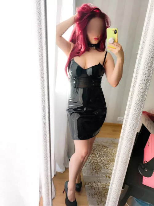 Redhead in black latex dress!! You are a BAD BOY! 🔥🔥🔥 by bluekitten8088