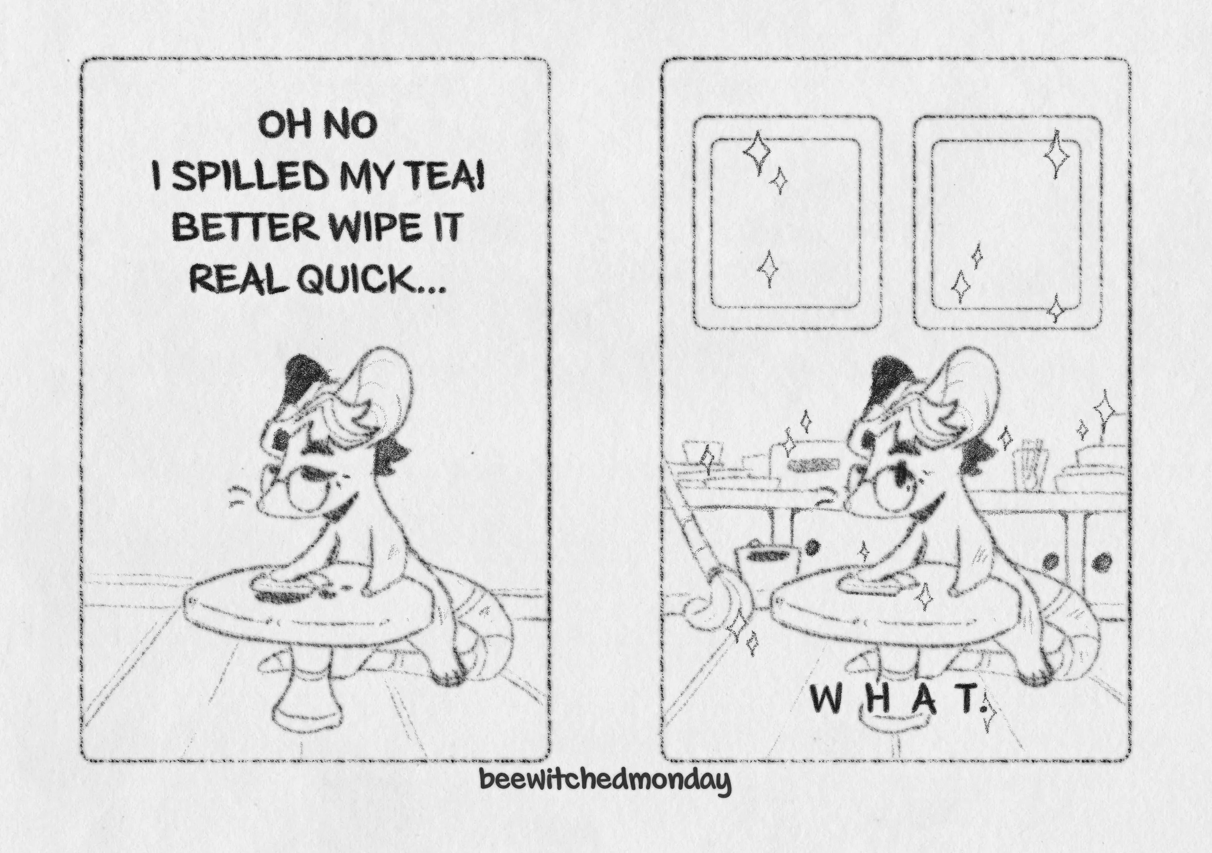 Sometimes I get a bit too carried away while cleaning posted by beewitched_monday