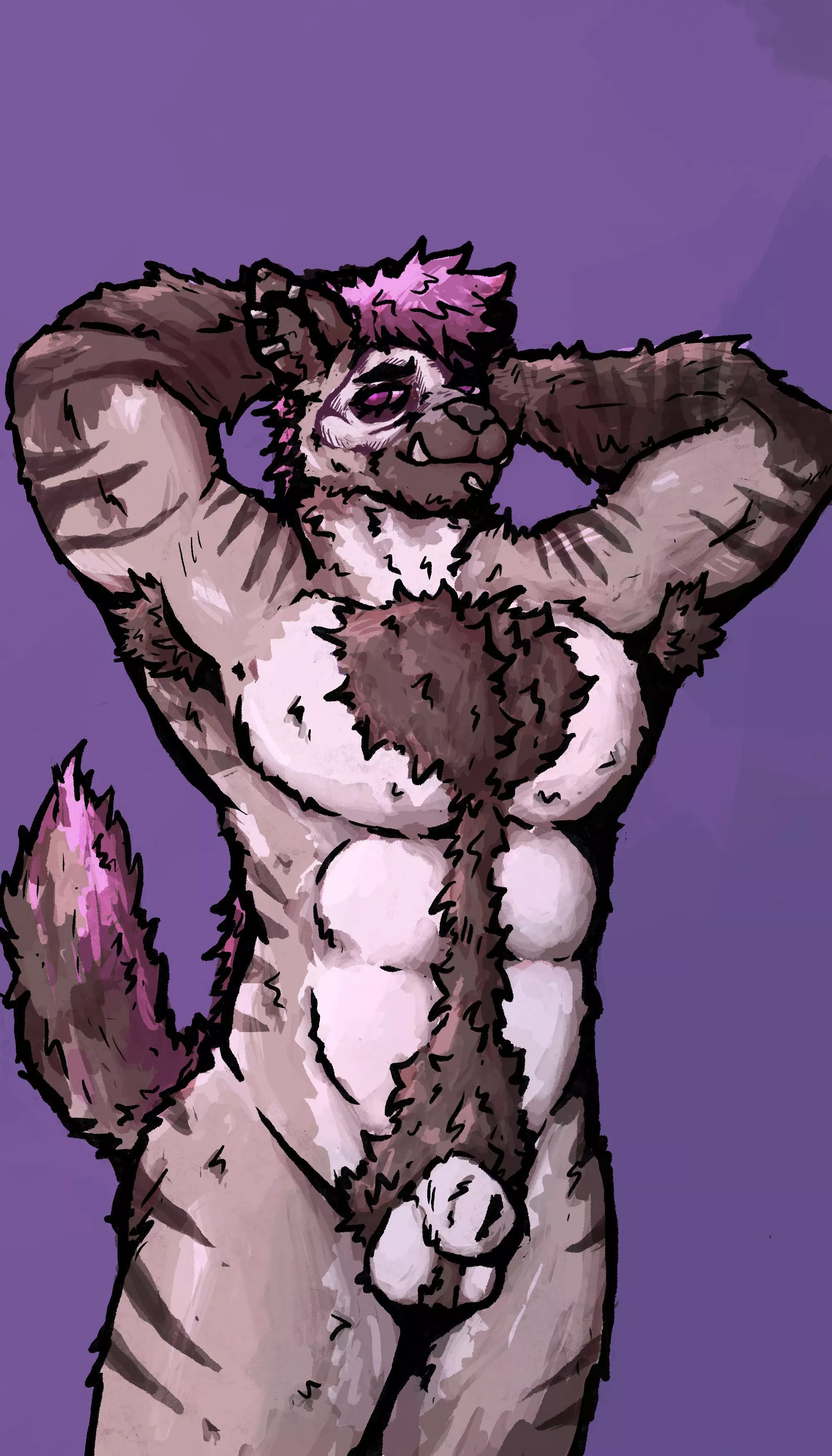 Striped yeen (by me) posted by SatyrHimbo