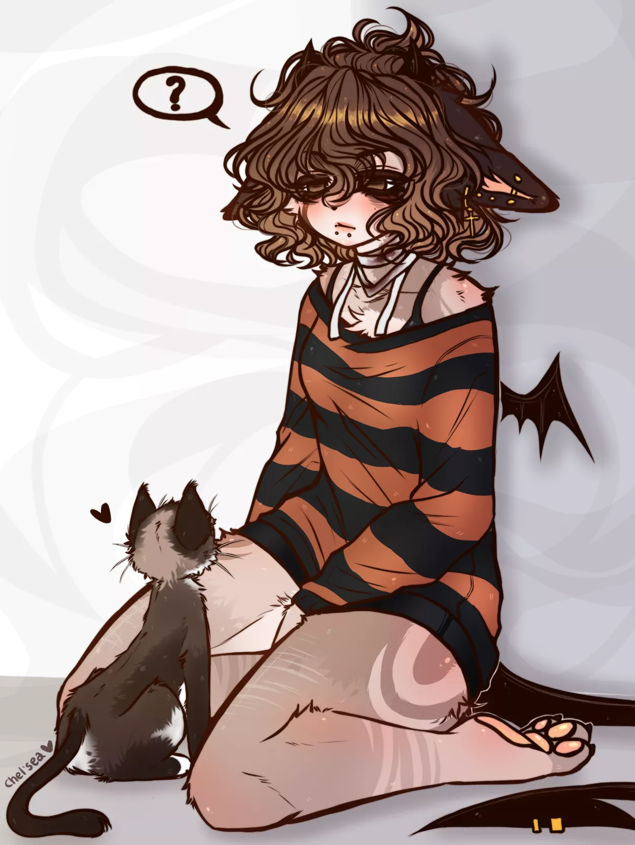 They know when you're sad ❤️ (art by me) posted by s2taiyous2