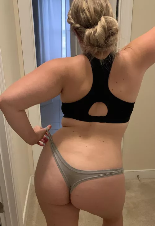 Any love for a pregnant slut in a thong? by MILF_to_Be