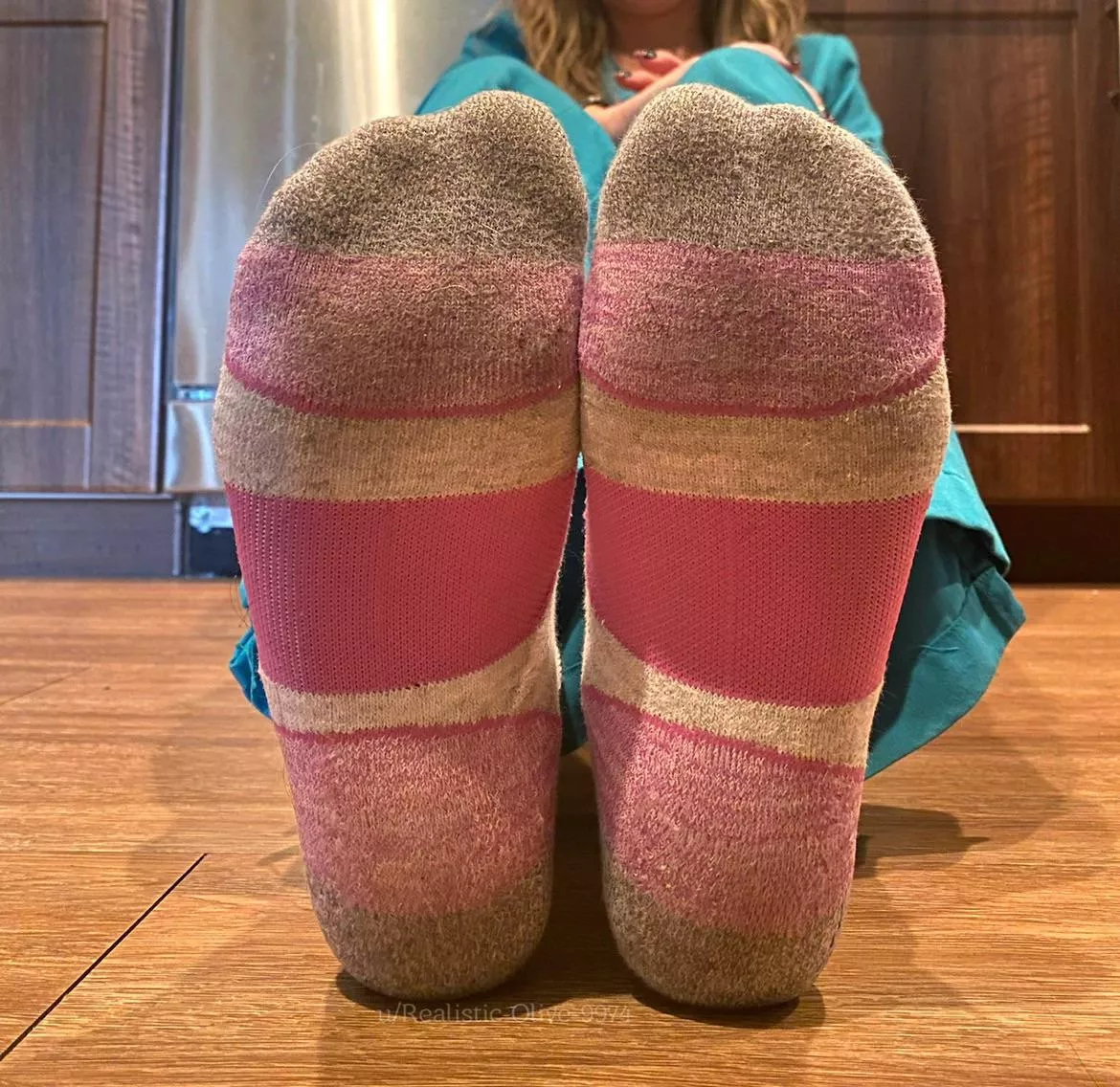 Freshly out of my sneakers and ready for a sniff!😉 posted by Realistic-Olive-9974