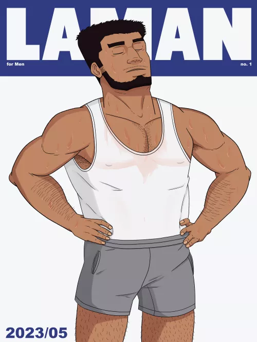 Laman, A Fictional Gay Magazine Cover [OC] by ThatRandomEditor