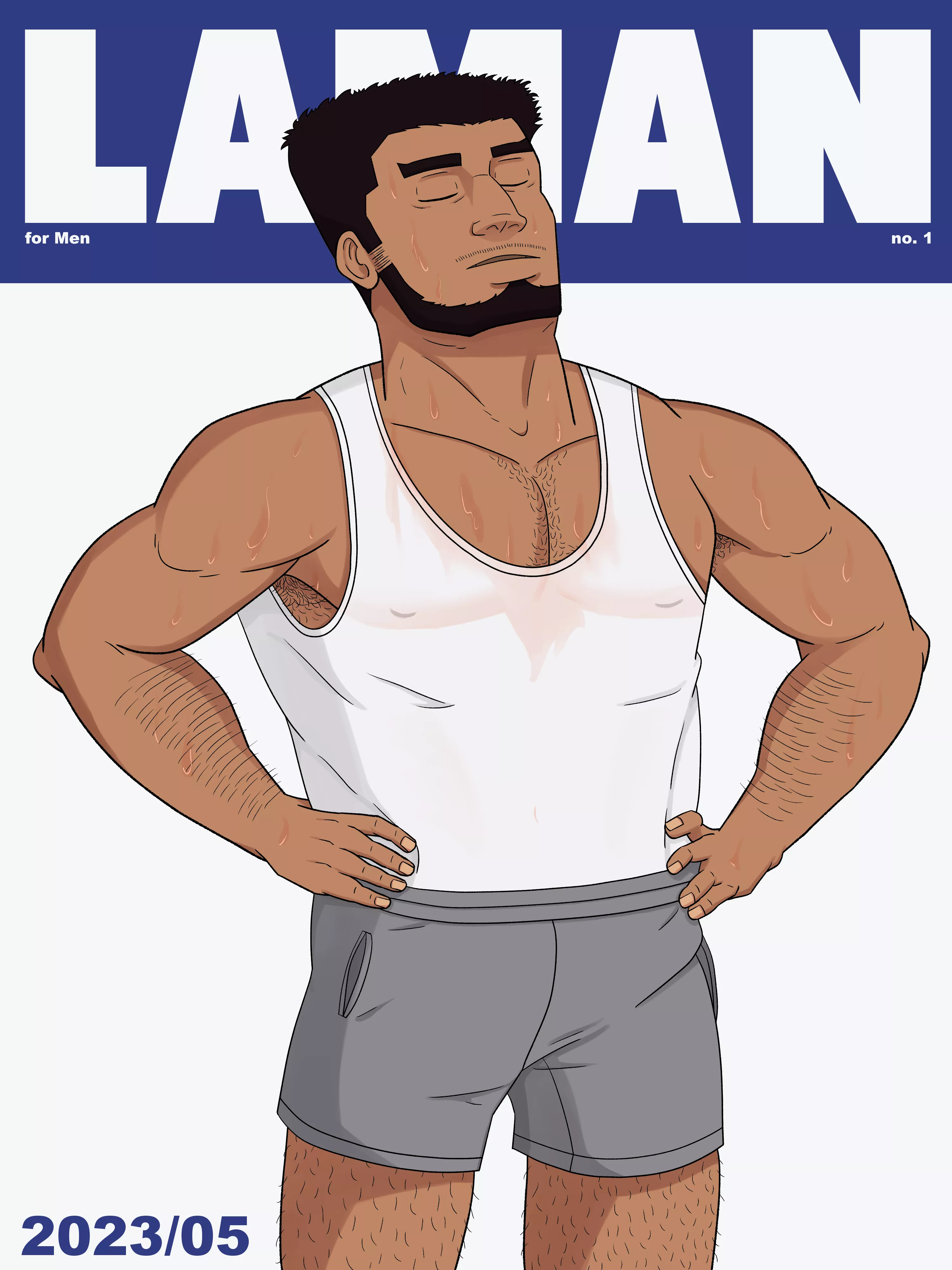 Laman, A Fictional Gay Magazine Cover [OC] posted by ThatRandomEditor