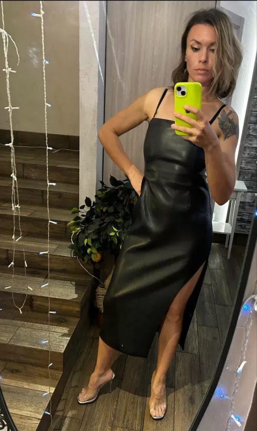 My leather dress by Ok_Power56