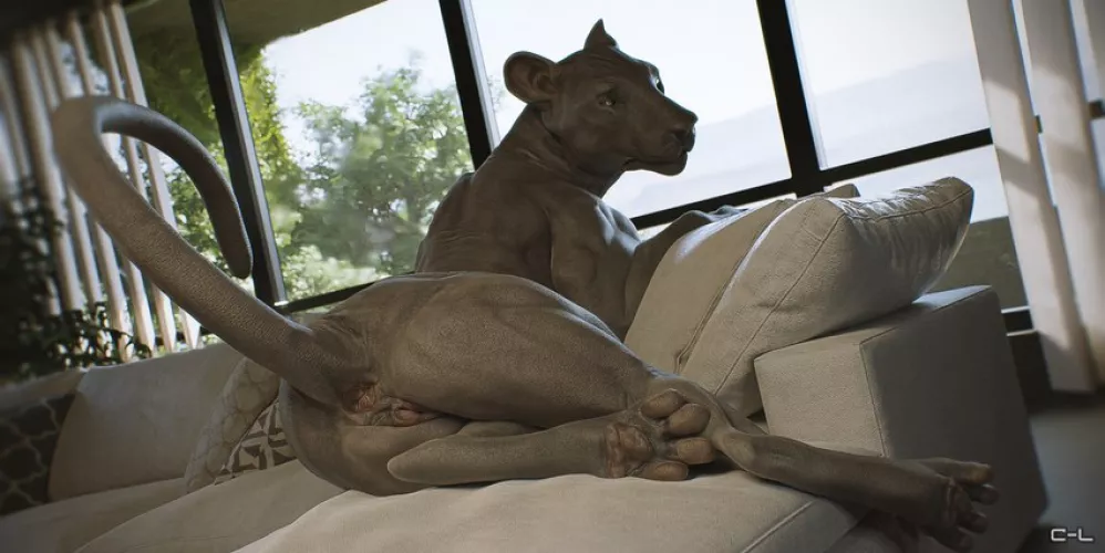 Oh You are back from work. Are you going to feed me or fuck me? (cosmiclife) by BloodyValkyr