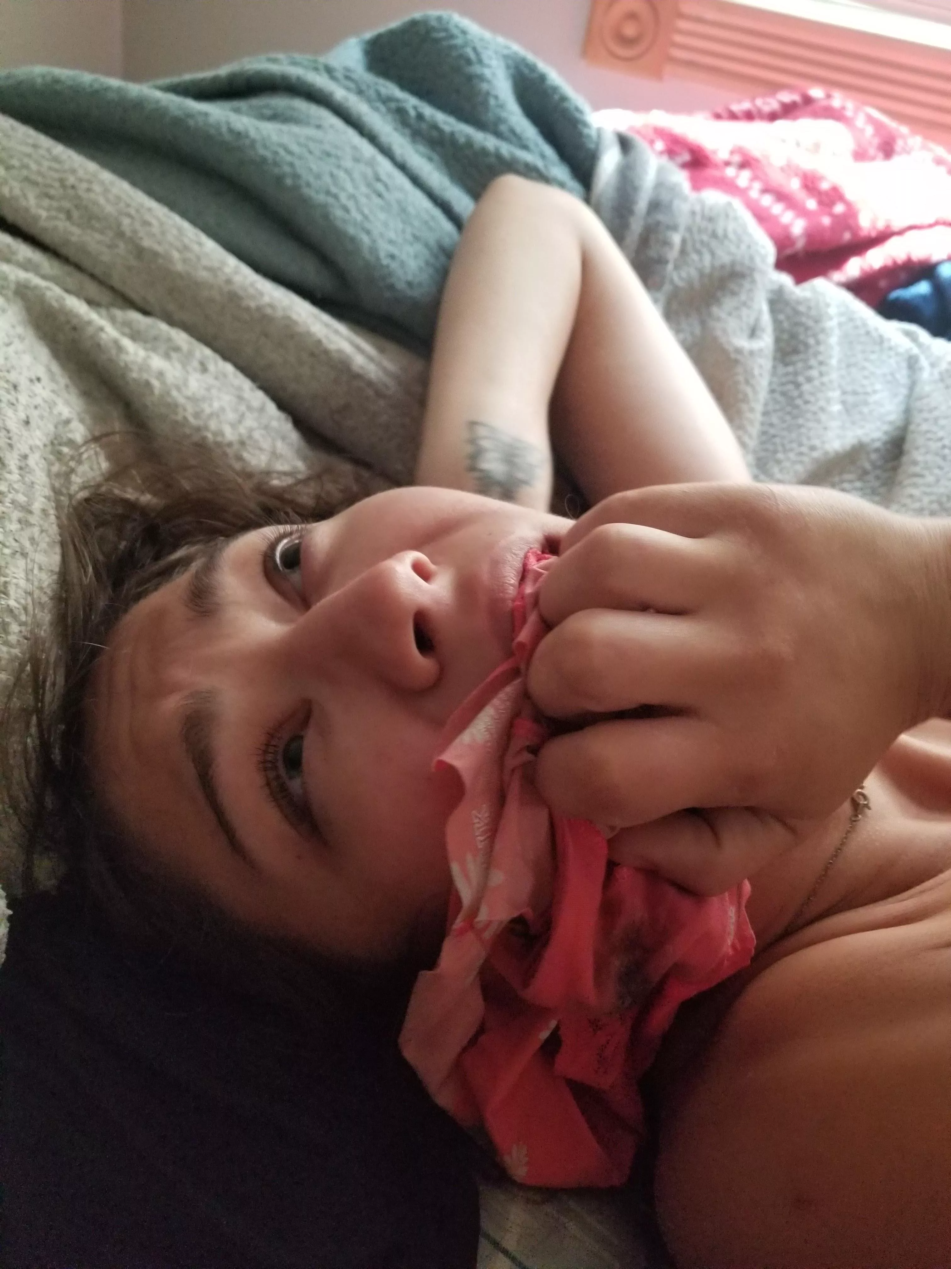 Tasting the cum on these panties posted by Zaroc128