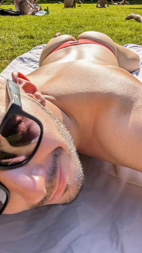 The only guy in a thong, most were naked 😉 by mrTHONGbln