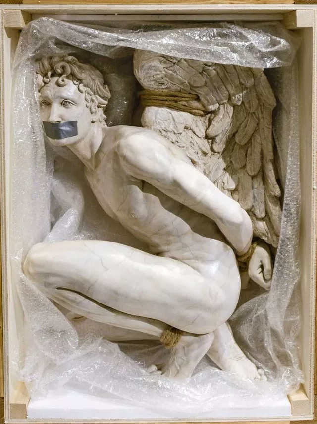 Anyone else getting kinda aroused by this gagged statue? posted by Strong-Location1199