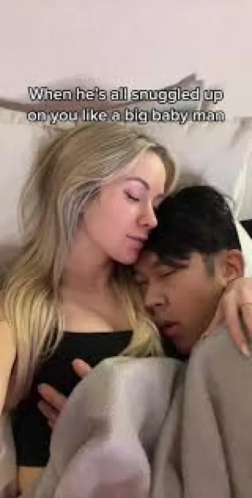 Hold your man like you'd protect him with your life 🥺 by Leading_Status_4395