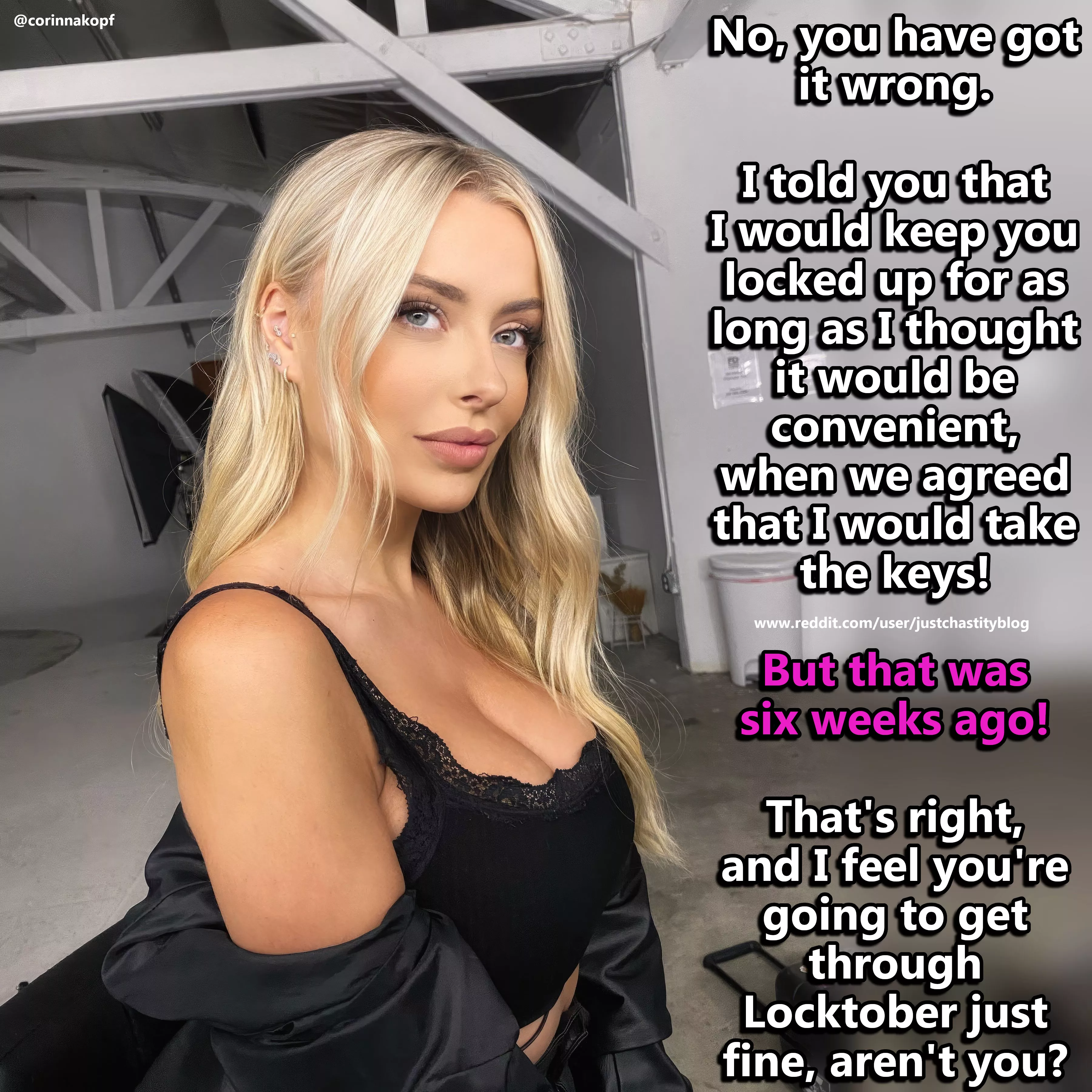 It seems that your girlfriend wants to extend your experience a little. posted by justchastityblog