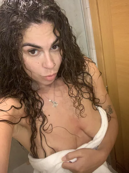 just got out of the shower. what would we do next? by kendraukx