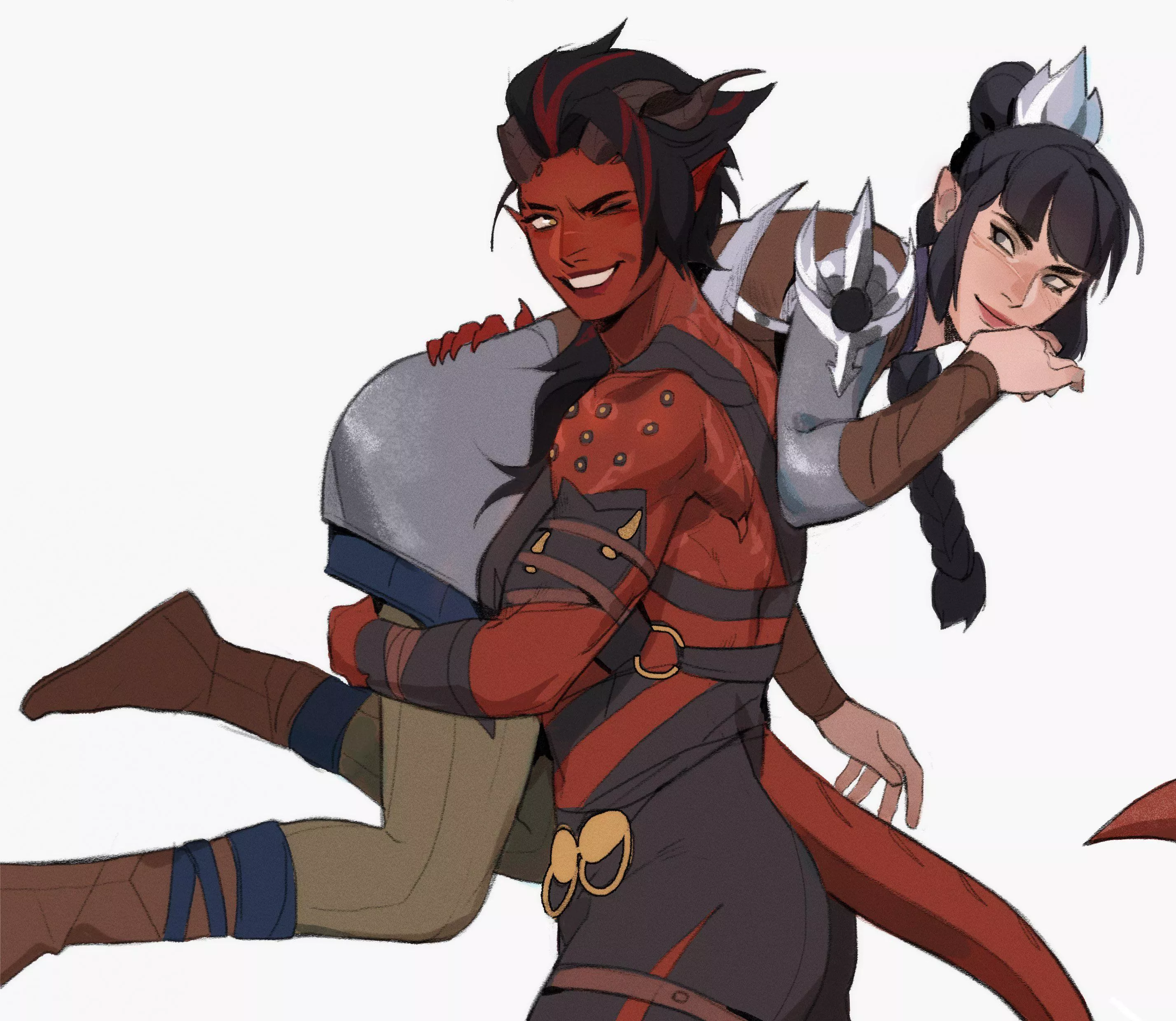 Karlach claims her goth girlfriend (Lara Jenn) [Baldur’s Gate 3] posted by MillionHypotheses