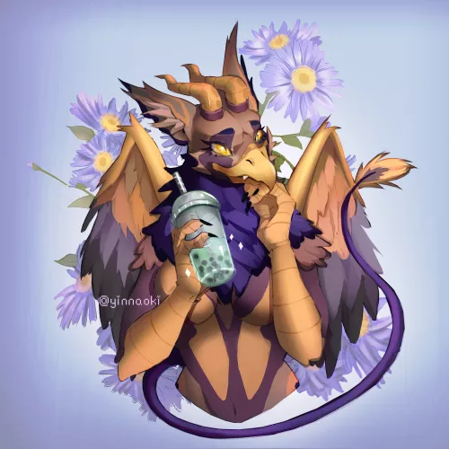 Latest comission! Do you guys like bubble tea? which flavor? (art by me) by YinNaoki