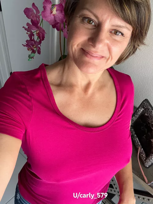 No time for a bra today. Do you think anyone noticed? by Carly_579