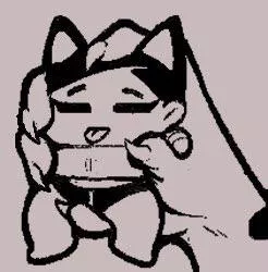 [Susie] holding the silly artist posted by Nyaraas