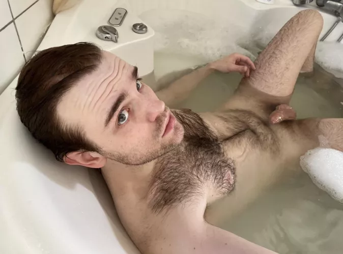 Technically not showering but bathing 🧼🐶 by Bubbly-Flounder8874