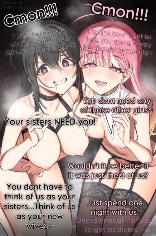 Your Older Sisters Need You [F/F] [Incest] [Gender Neutral POV] [Harem] [Inner Thoughts] (Artist: electriccross) by Salem-Sins