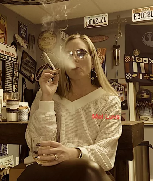 A sweater, wine, Leather Pants, and a VS120...Only one thing missing from a Cougar's dream.... by melluvsitall