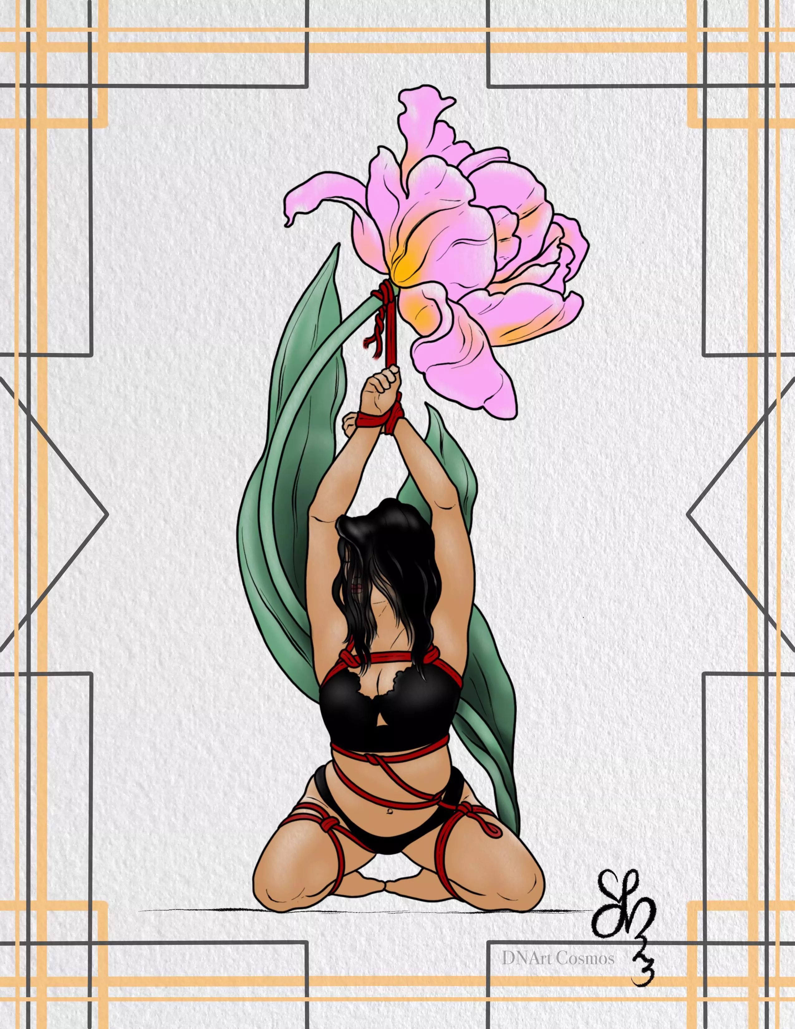 Art (made by me) inspired by a cheeky rope bunny. I thought ya’ll might enjoy this suspended beauty! posted by DianaNature