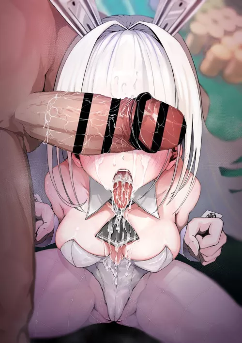 Drooling with cum by clearcloud55