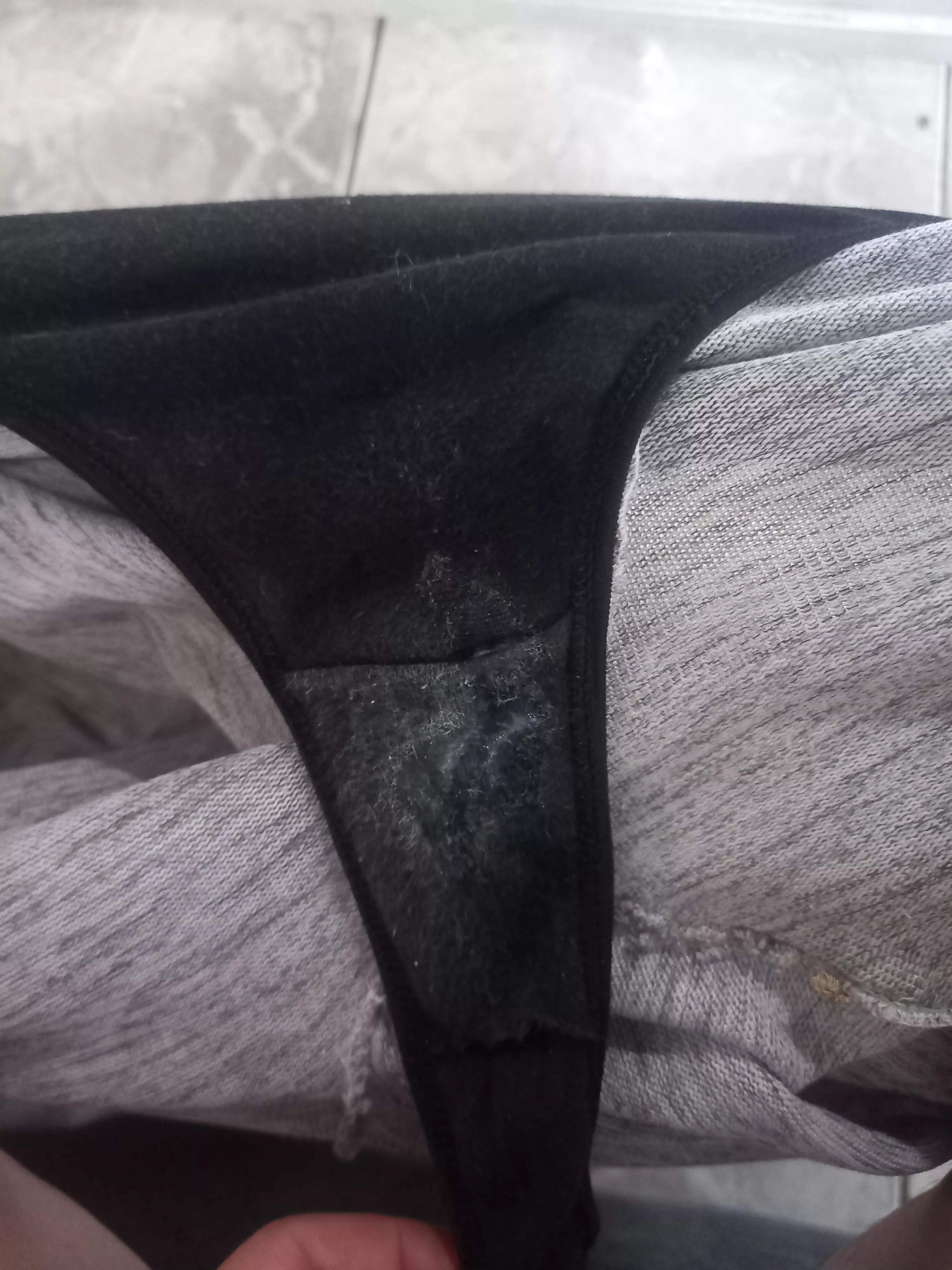 my thong throughout the day... posted by Larabitdemn23