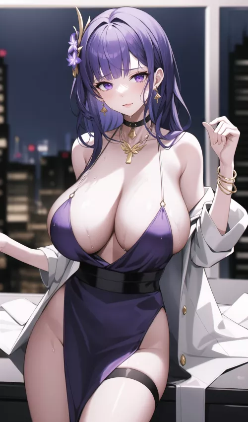 Raiden [Genshin Impact] by CheetahSperm18