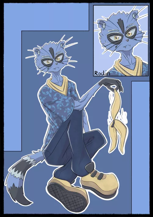 Rodin the Raccoon by RaccoonYew