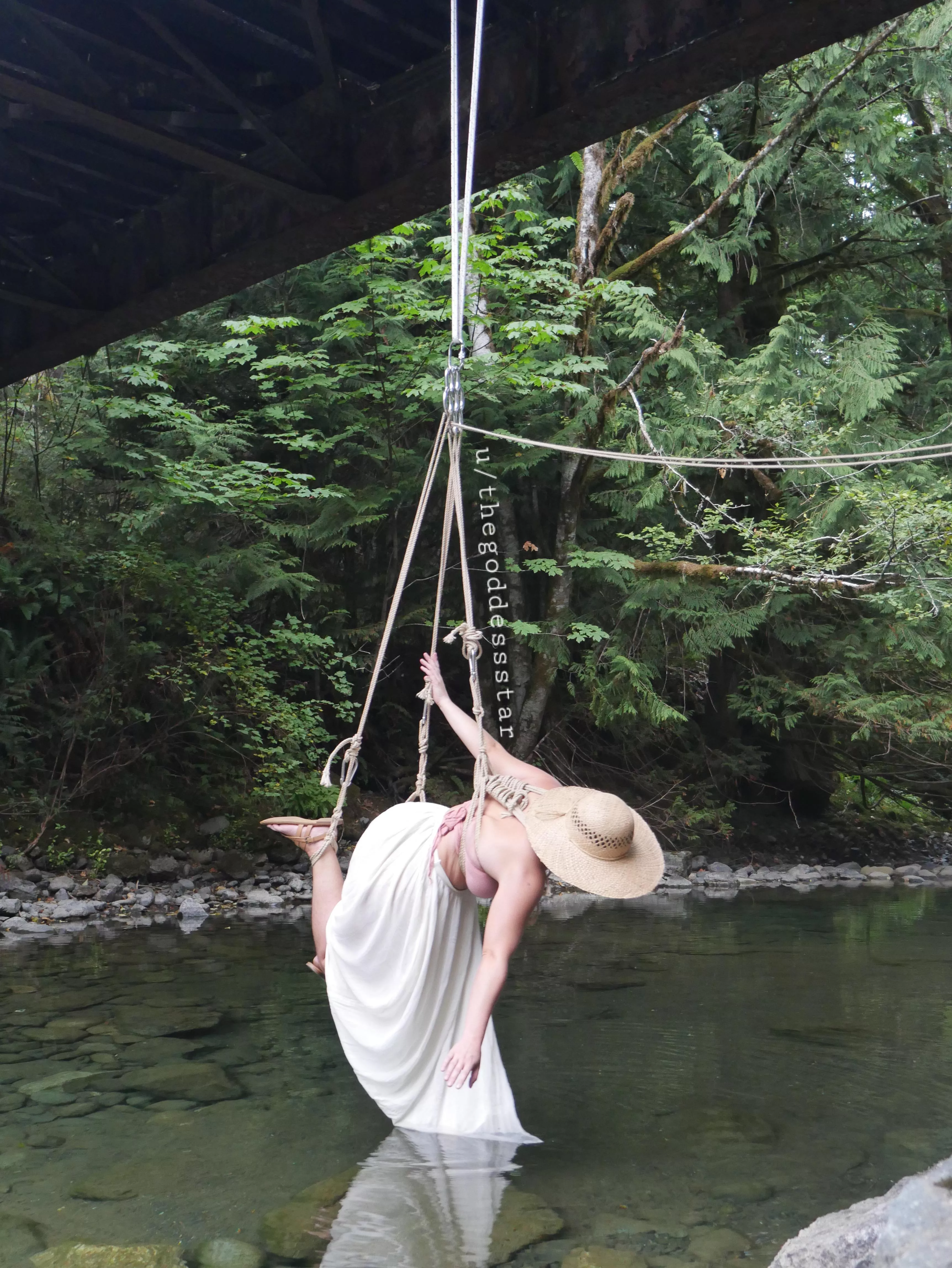 Some rope bunnies like getting suspended from a bridge posted by thegoddessstar