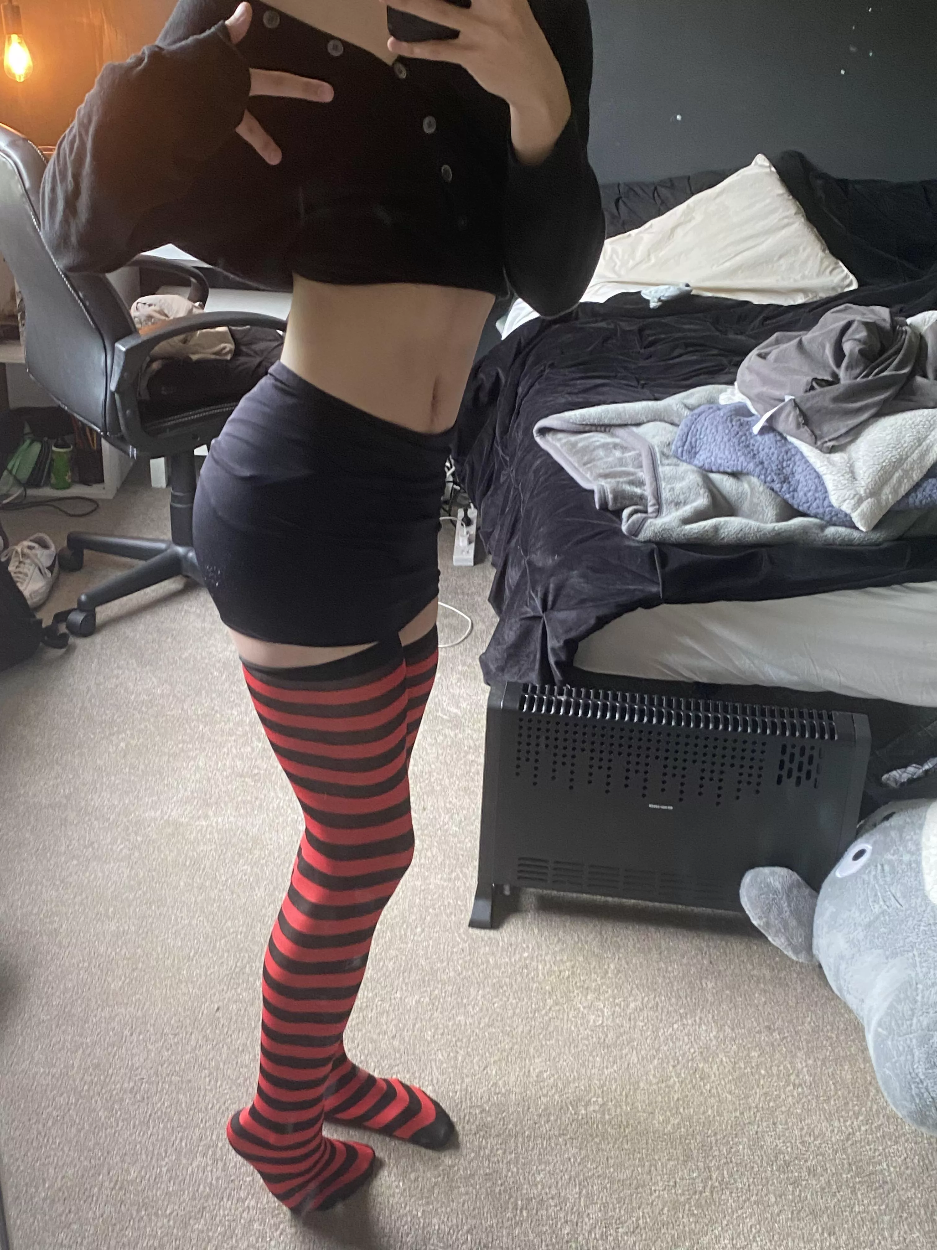 Stripy socks ^.^ posted by femboikiwi