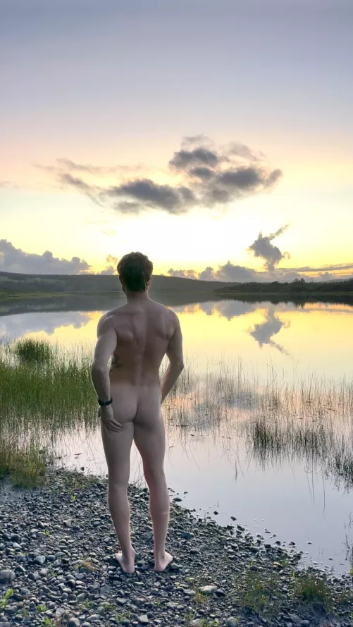 Sunset reflections by freeintheforest86