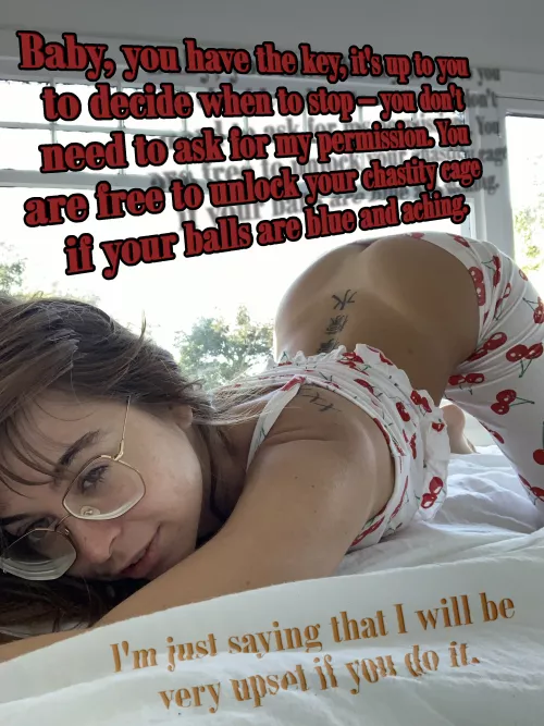 You either hurt your balls or her feelings. What will it be? [femdom] [chastity] by Apprehensive_Cup_7