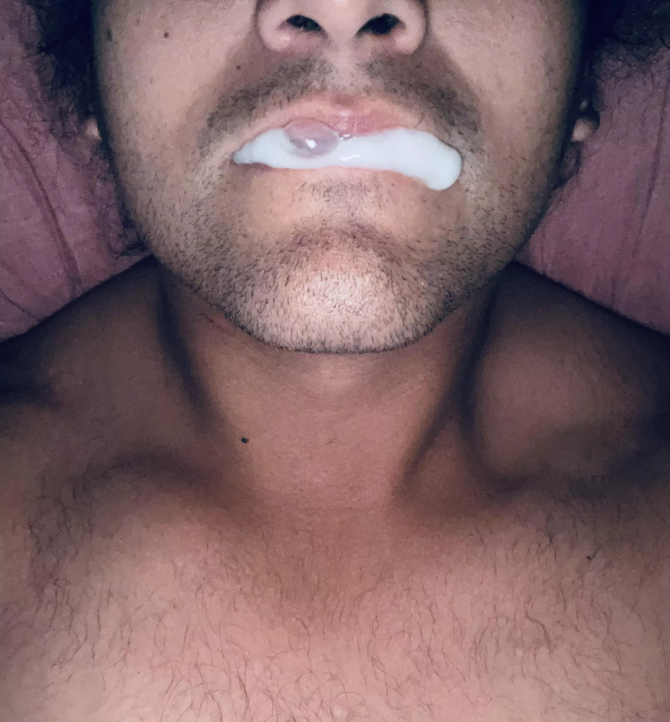 (29) I think I’ve learned that when my roommate texts me “want some breakfast” it’s never food 😅 he fed me a big load today! posted by squeezingyou