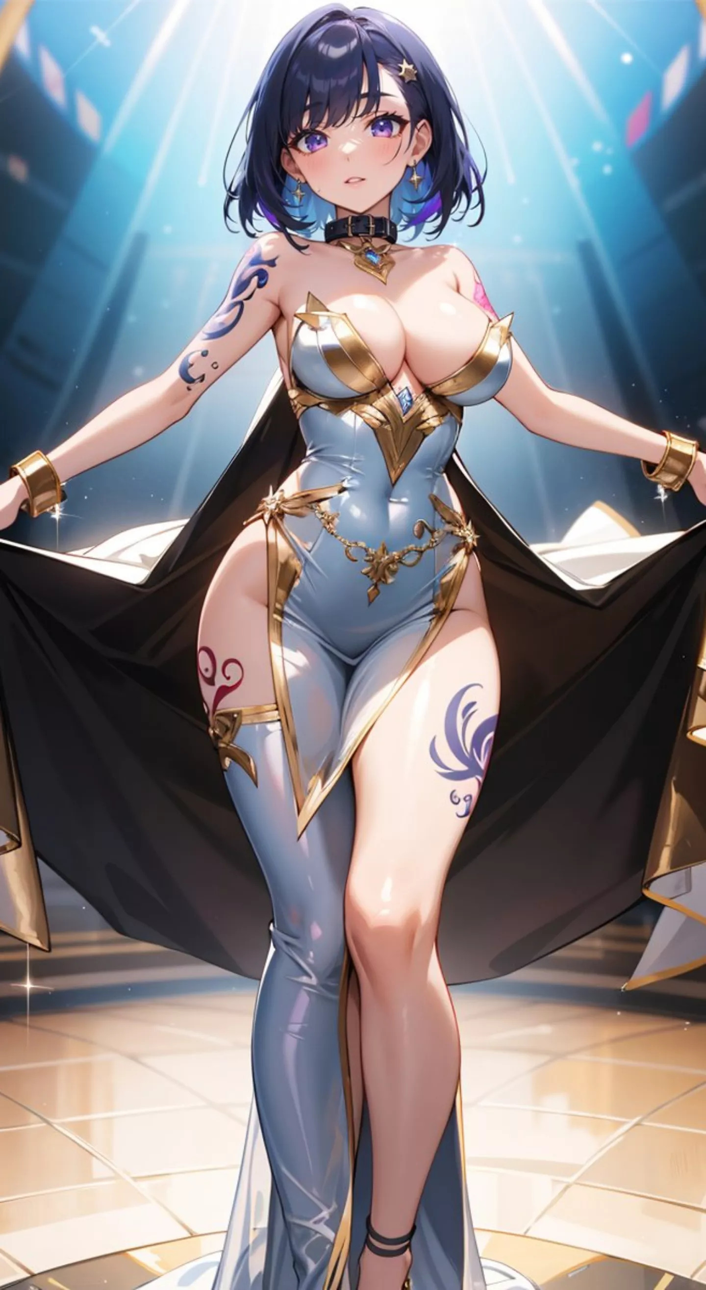 Asymmetric White Dress posted by CheetahSperm18