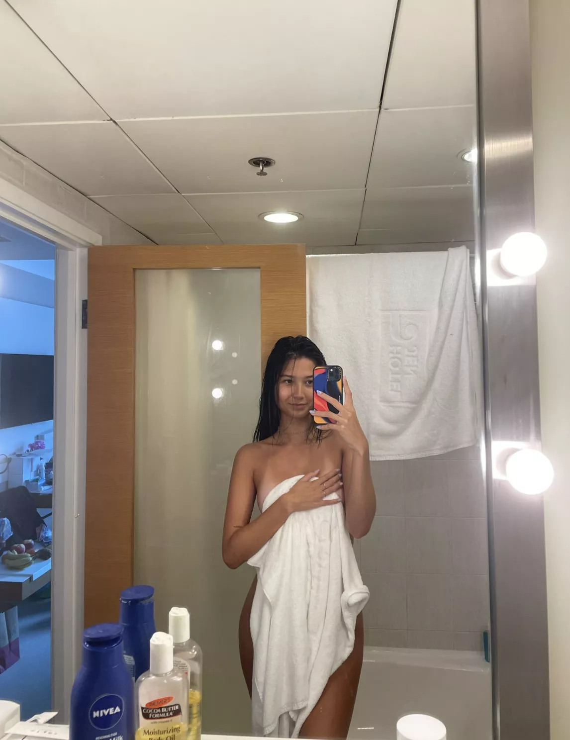 can u see through my towel? :P posted by angelinooor