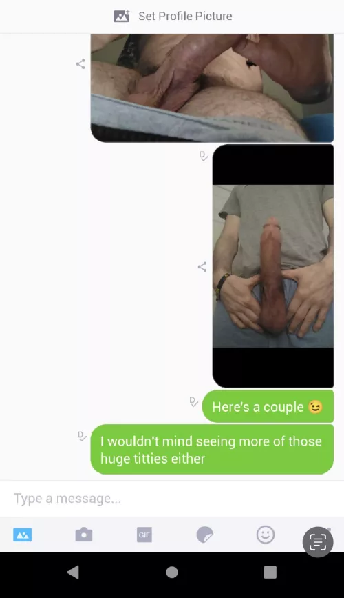 Her huge tittys made his huge cock so hard. He was screenshotting the convo and sending it to me 💦 part 1 by YogurtclosetAny192