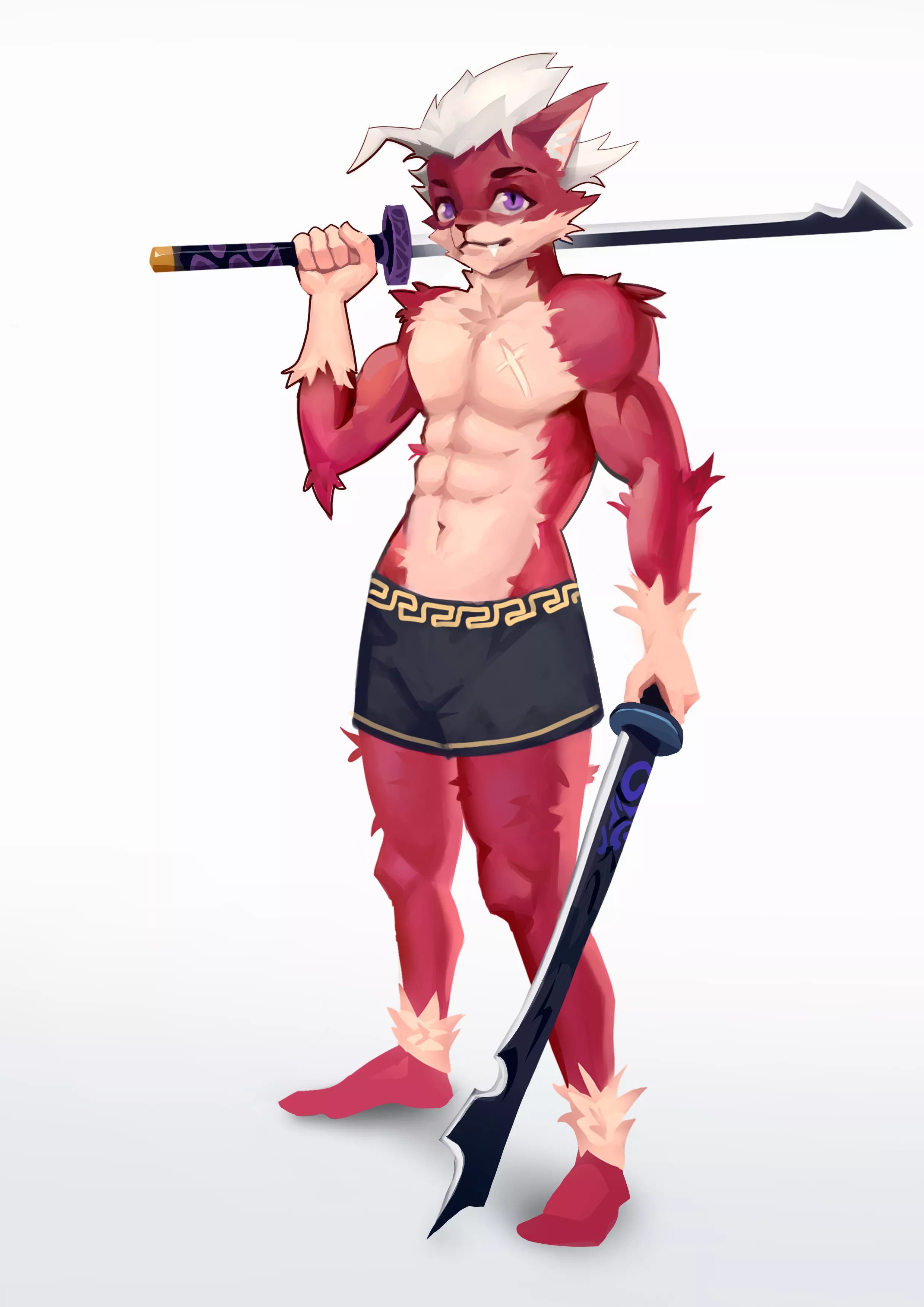 I made my new oc!!!, but he doesn't have a name or clothes, comment ideas that would look good on him!!!! posted by Kazuyoshiii_