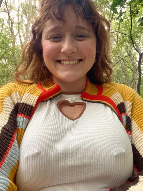 Join me for a braless woodsy wander? by Cosmonaughtie_