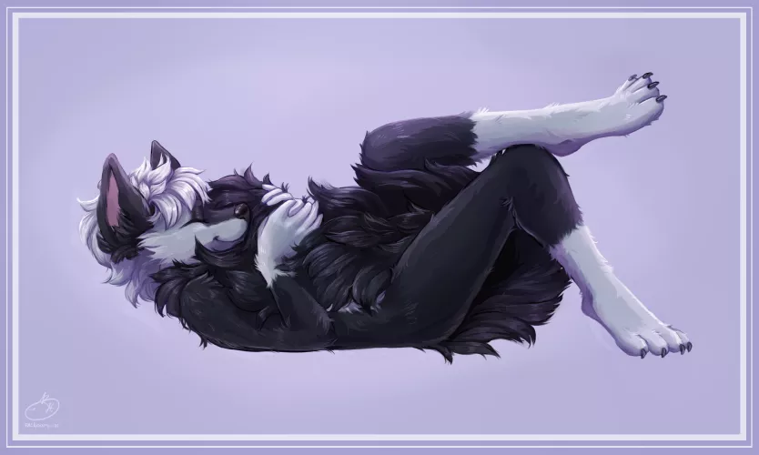 Latest commission, ultimate tail floof! >:) by Sire_Eli