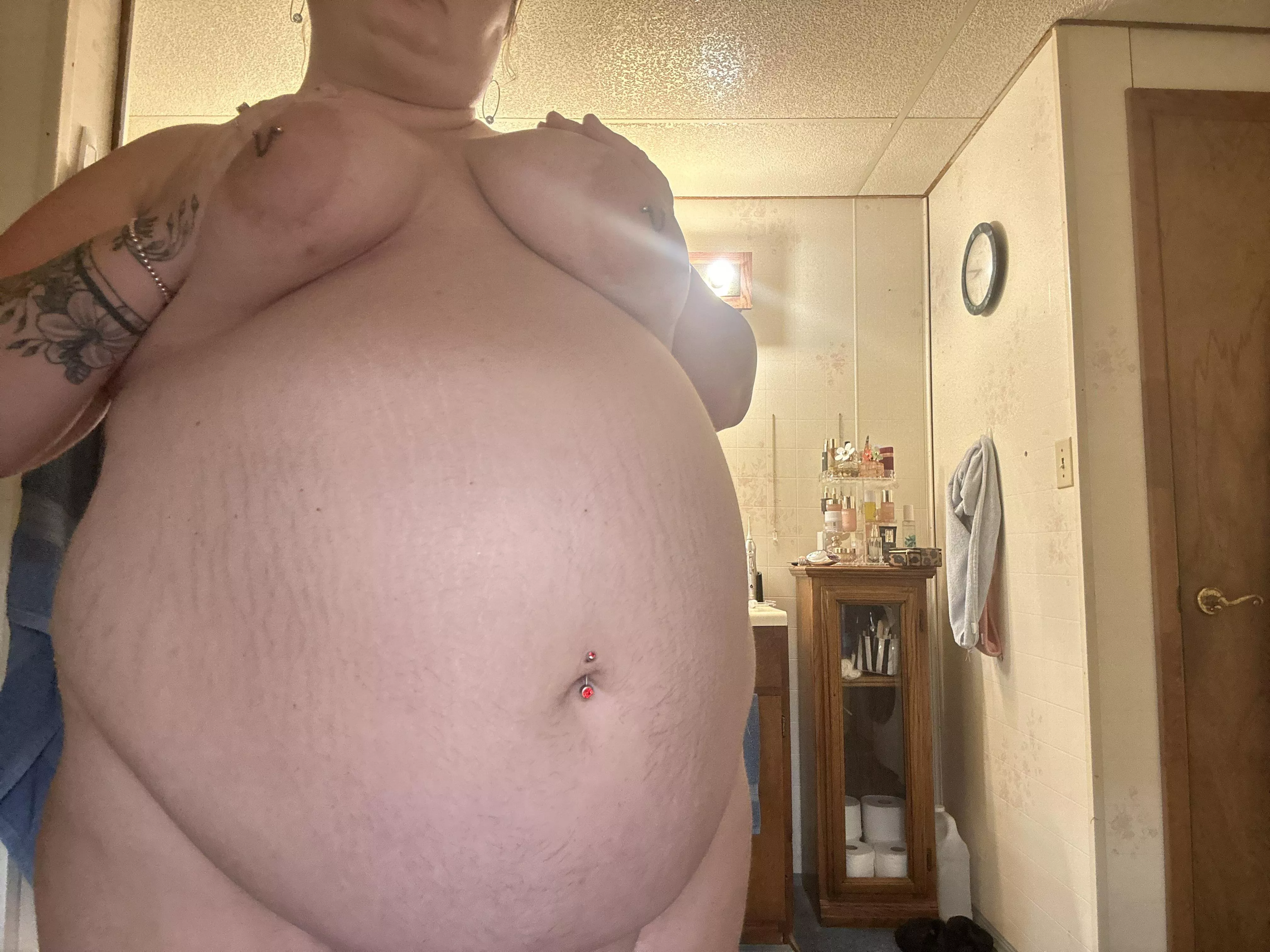 Look at my massive belly.. still hungry posted by User145679870