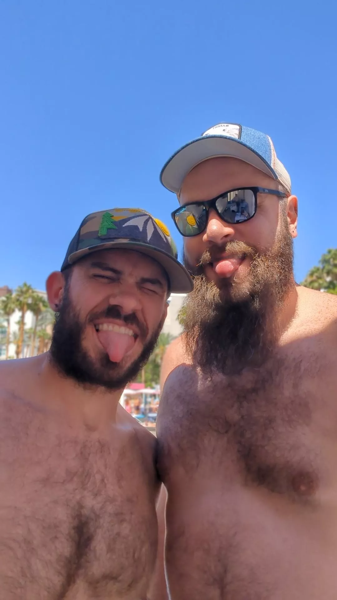 My partner and me on vacation in Las Vegas last week. I'm on the right posted by Yelloweggs