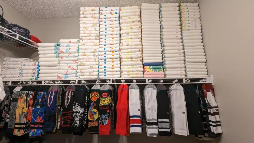 Reorganized my closet to get my stash in one spot! by inbase4imfine