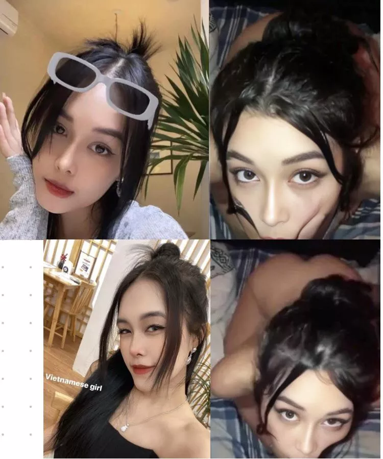 An asian girl giving a vacuum blowjob posted by thinhluong12