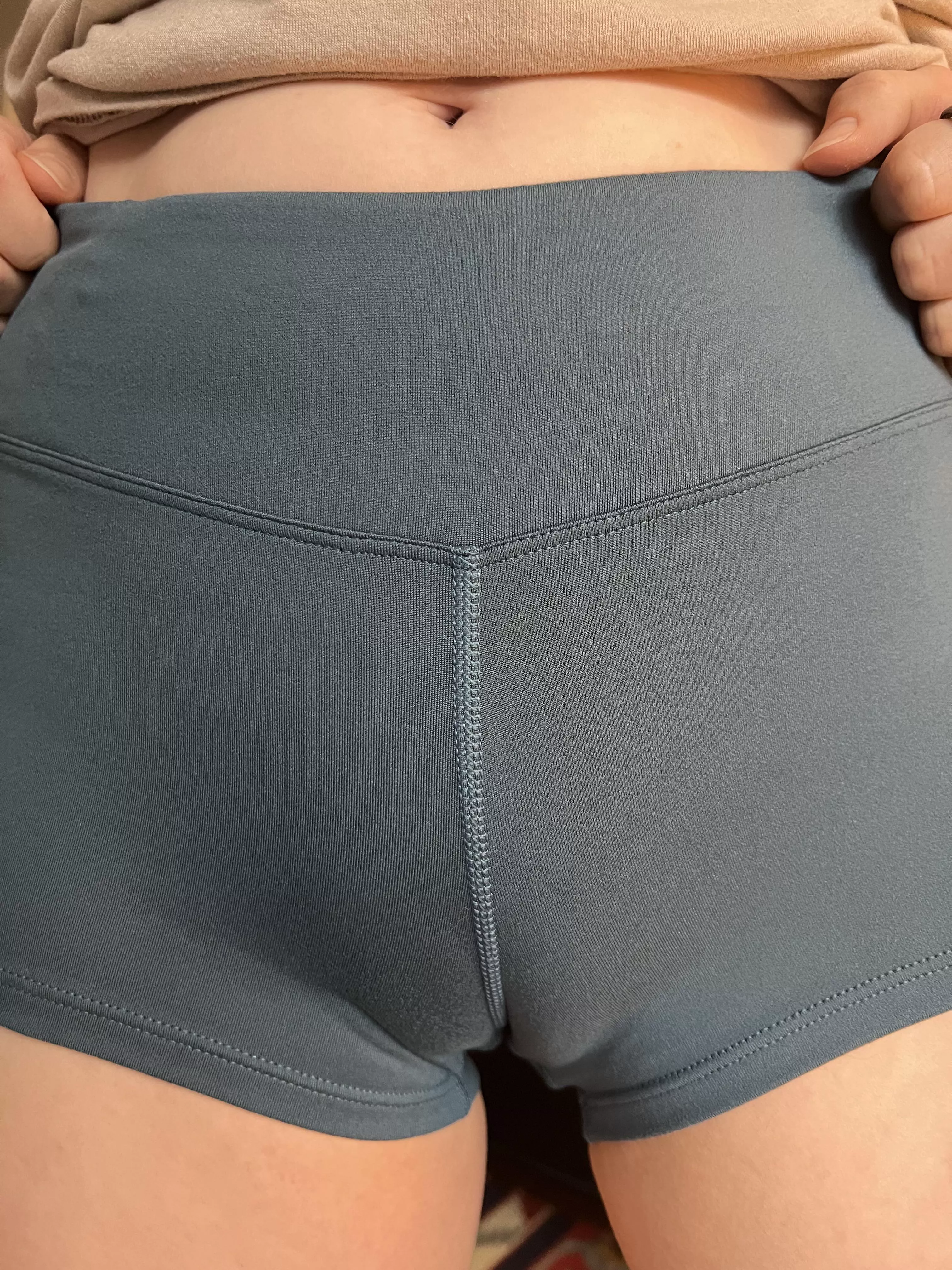 “Are these too short for the gym?” she asks. posted by WeAreNudist