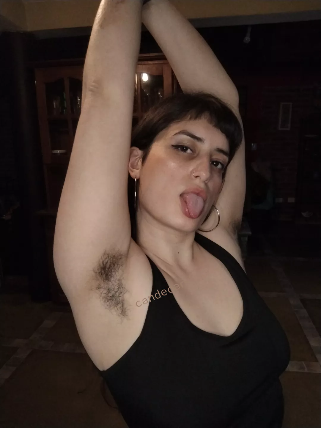 Before my pits, u have to suck my tongue, ok? posted by candecandys