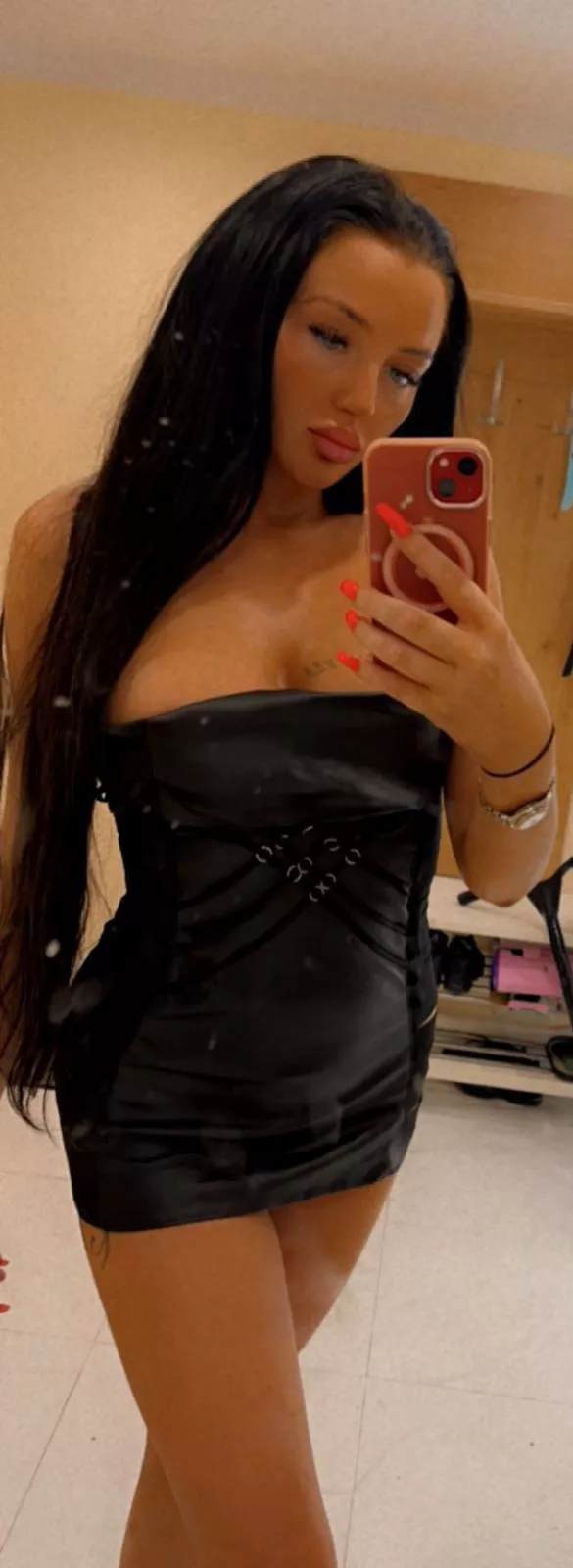 Do you think this is too “tarty” leather mini dress posted by chelsieminx