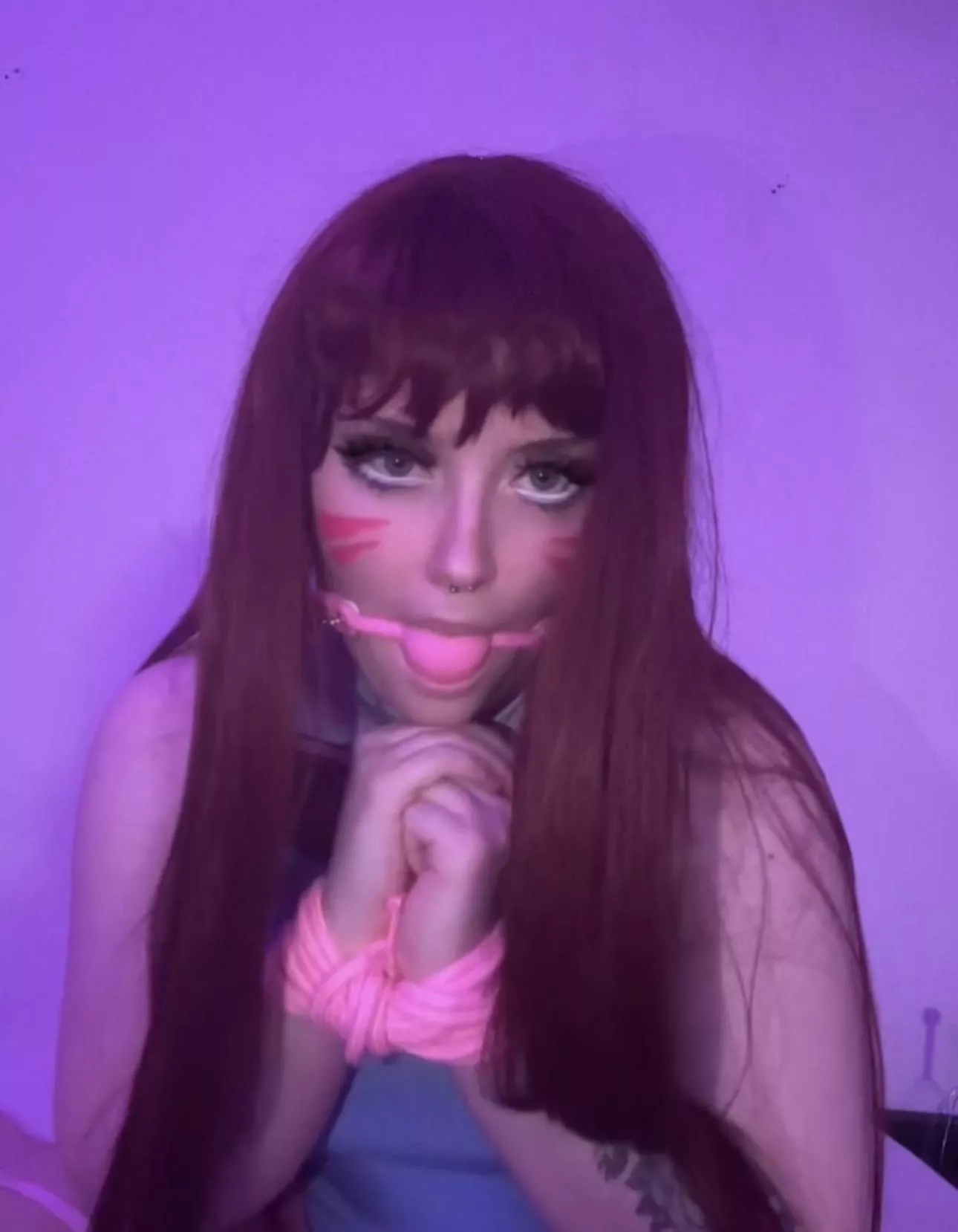 DVA looks way better with a gag in her mouth posted by Amelia_davey